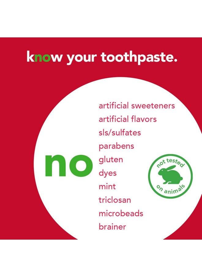 Hello Kids Natural Wild Strawberry Toothpaste With Fluoride, Sls Free, Ada Accepted, Ages 2+, Vegan, 4.2 Ounces (3 Pack)  - Image 4