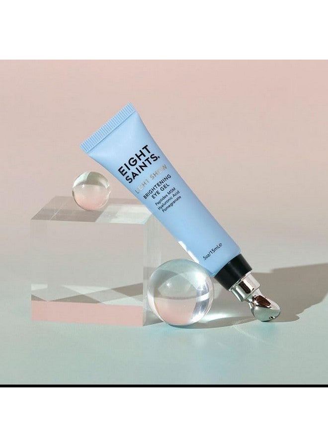 Eight Saints جل العين المضيء لتفتيح البشرة طبيعي وعضوي مضاد للشيخوخة جل بارد لتقليل الانتفاخات والتجاعيد وتهدئة بشرة تحت العين 0.5 أونصة - Image 2