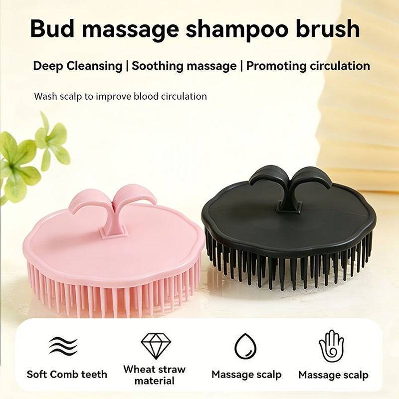 Purple Kids Shampoo Massage Hair Brush Wide Comb Surface Detangle - Image 3