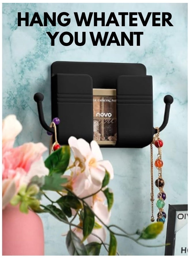 Elegant wall-mounted phone holder with refined hook for smooth charging. Sleek, space-saving design adds sophistication to modern homes, offices, and premium interiors - Image 4