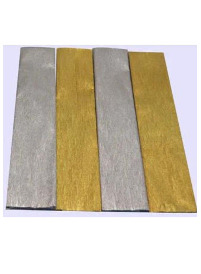 Terabyte CREPE RIBBON GOLD/SILVER 6X7 STRIPS - Image 2