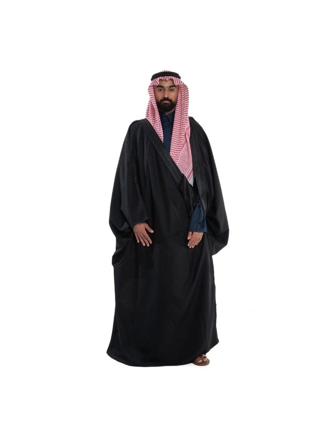 Men’s Royal Winter Cloak – Premium Wool with Elegant Zari Embroidery - Image 2