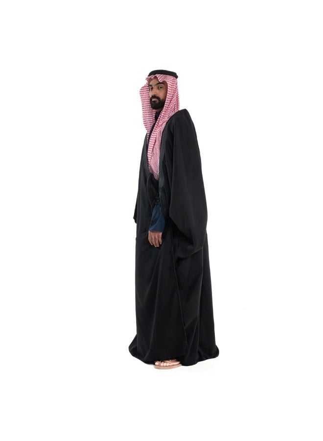 Men’s Royal Winter Cloak – Premium Wool with Elegant Zari Embroidery - Image 3