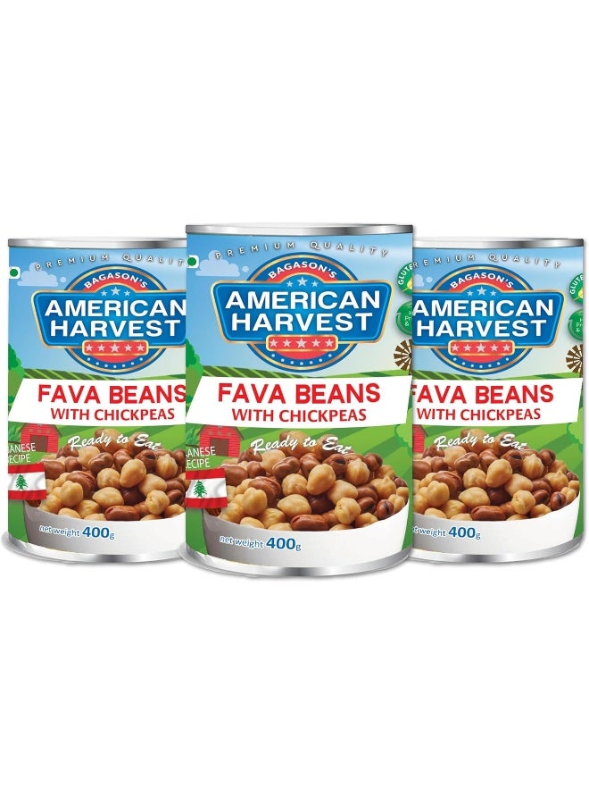 American Harvest Foul Medammas Lebanese Recipe EO 400g Pack of 3 - Image 1