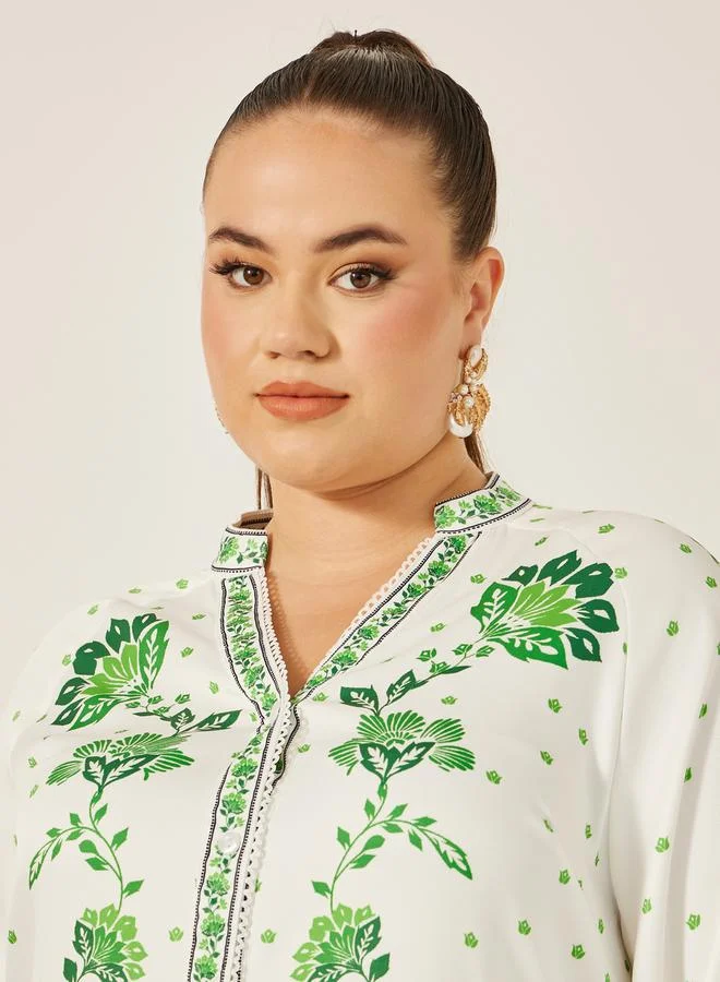 Styli Floral Print Dress