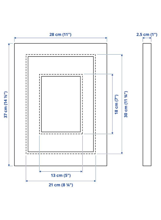 زبون إطار، أسود اللون، 21×30 سم - Image 4