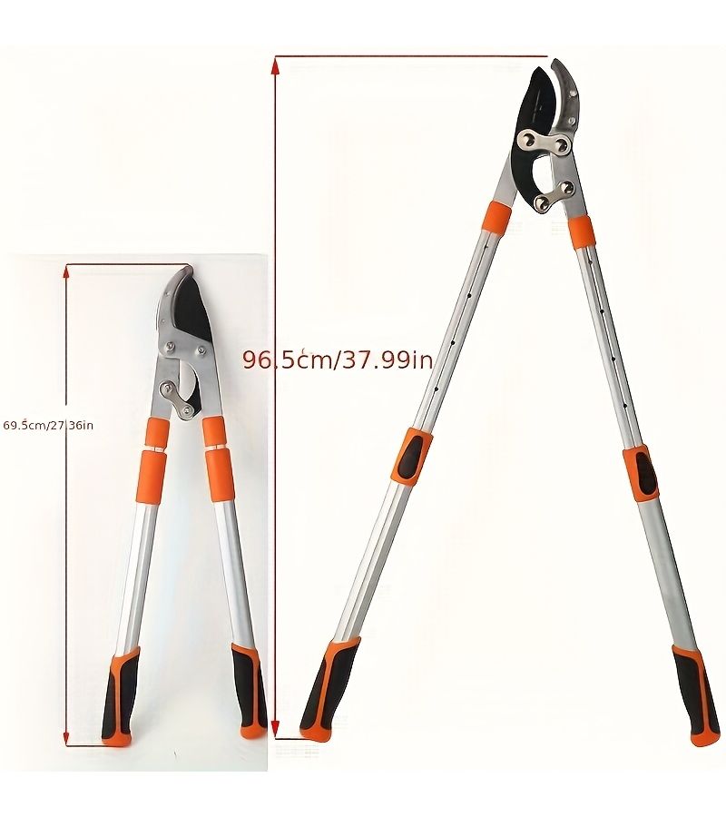 1pc Heavy Duty Teardrop Shark Pruning Shear With Telescopic Handle - Image 3