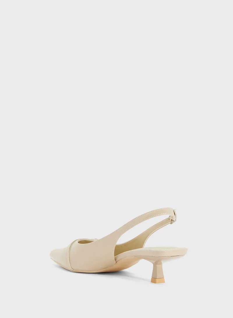ELLA Low Heel Sling Back Pump