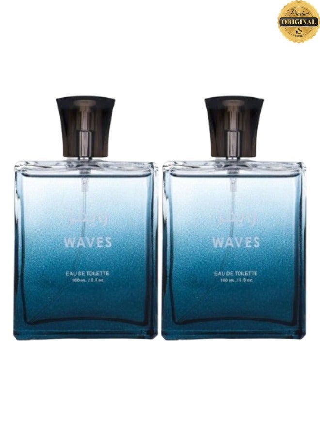 Waves 2 Pieces Waves Perfume 100ML - Image 1