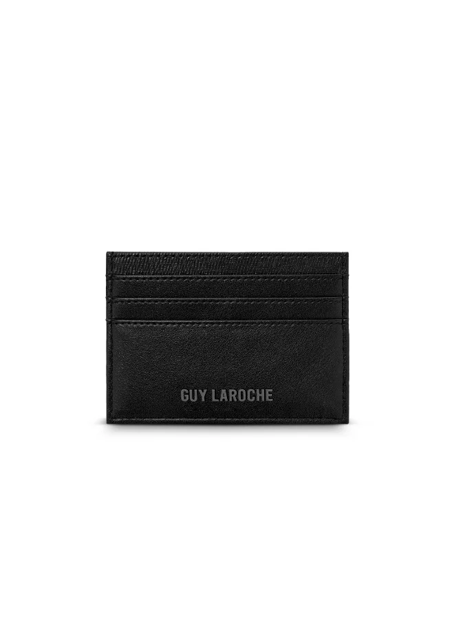 Guy Laroche Faux Leather Card Holder & Twist Ballpoint Pen Gift Set for Men