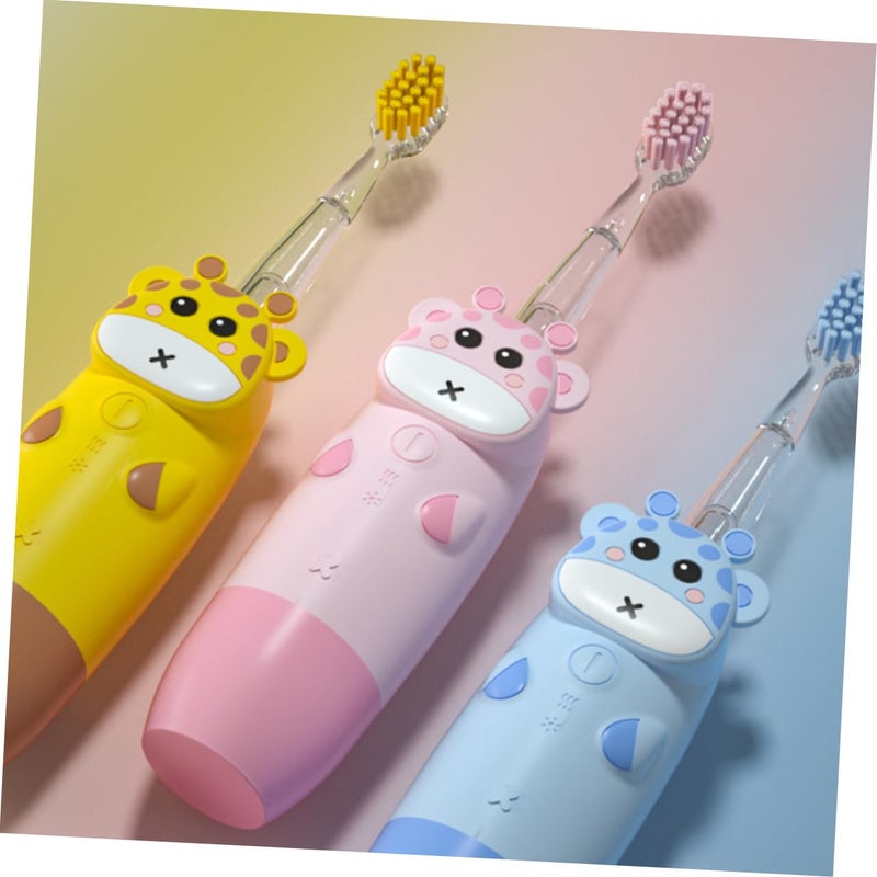 Kids Electric Toothbrush Set With Baby Proof Pc Cleaner - Image 4