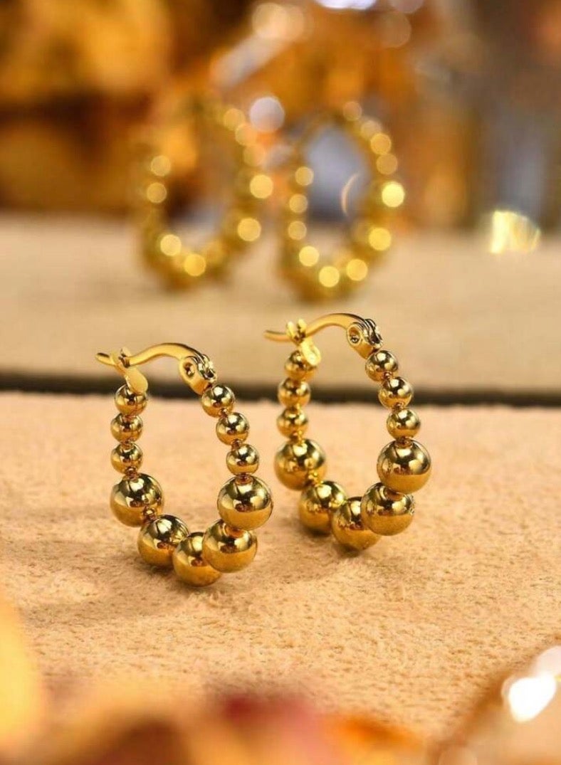 إيكوال حلق اذن نسائي من الاستانلس ستيل دائري أنيق وعالي الجودة - Image 2