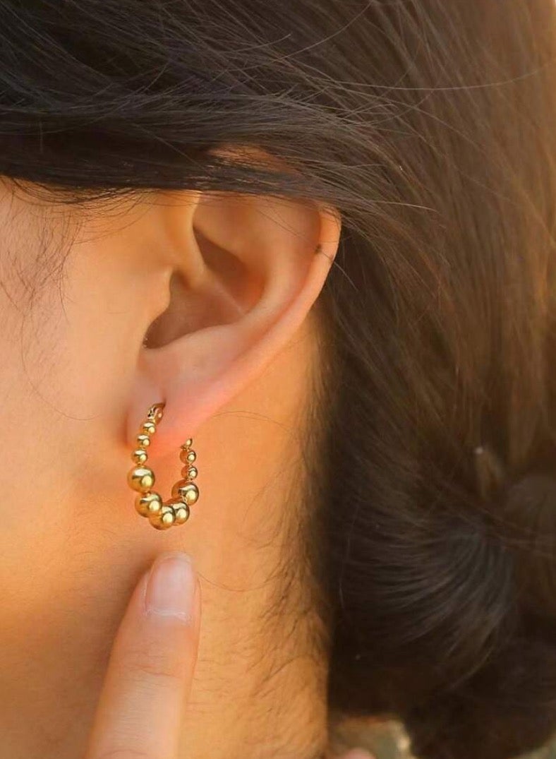 إيكوال حلق اذن نسائي من الاستانلس ستيل دائري أنيق وعالي الجودة - Image 4