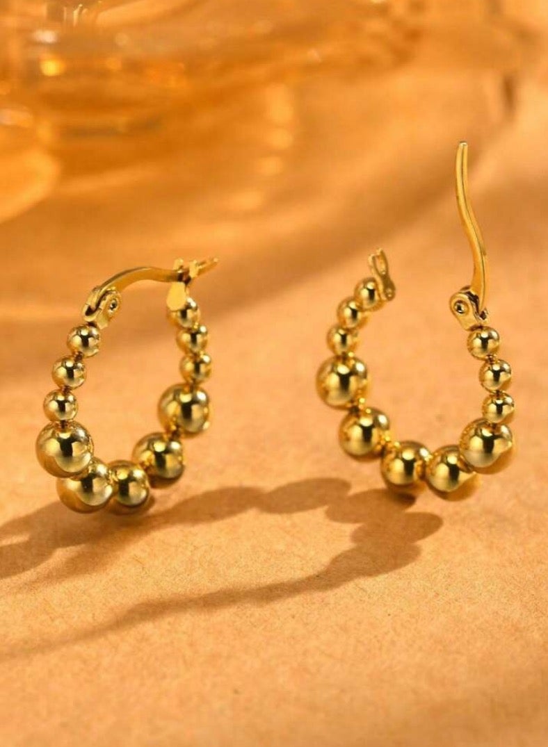 إيكوال حلق اذن نسائي من الاستانلس ستيل دائري أنيق وعالي الجودة - Image 5