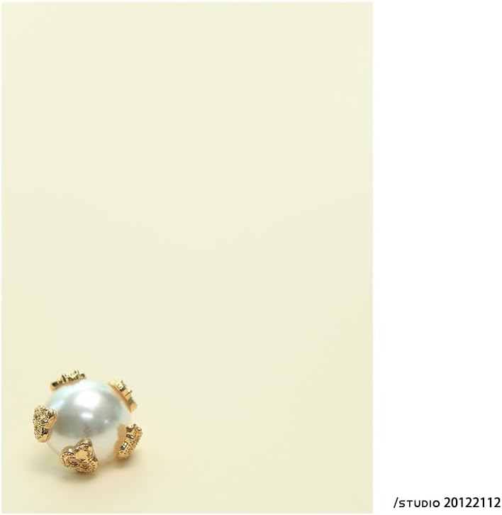 10pcs 18-26MM Gold Silver Pearl Flower Buttons Coat Pearl Buttons for Sewing(Black,26mm) - Image 4