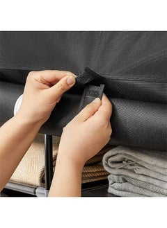 Cady One Foldable Fabric Wardrobe and Luggage Organizer with Hanging Rods and Clothes Rack for Storing Bags, Toys and Shoes  - Image 5