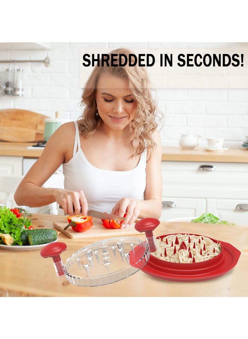 Arabest Chicken Shredder,Chicken Shredder Tool Twist,Visible Chicken  Shredder Tool,Meat Shredder for Chicken,BPA Free,Anti-Slip,Chicken Shredder Machine,Chicken Grinde - Image 2