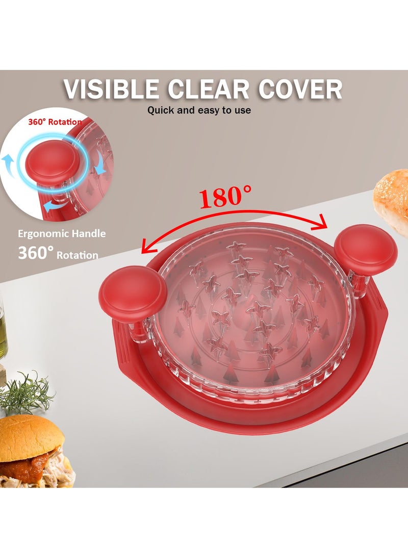 Arabest Chicken Shredder,Chicken Shredder Tool Twist,Visible Chicken  Shredder Tool,Meat Shredder for Chicken,BPA Free,Anti-Slip,Chicken Shredder Machine,Chicken Grinde - Image 3