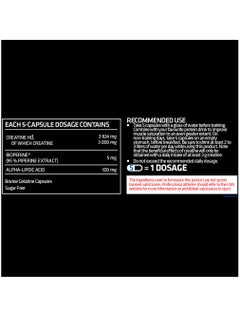 USN Creatine HCL Super Strength 100 Capsules  - Image 2