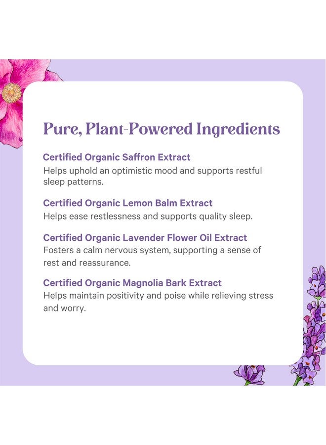 بيور سينرجي، مُحسّن للمزاج | مُكمّل طبيعي للمزاج والنوم مع الزعفران العضوي | مع الزعفران، بلسم الليمون، ولحاء الماغنوليا | لتحسين النوم وتخفيف التوتر (60 كبسولة) - Image 4