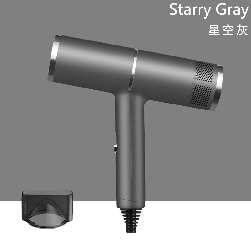 general Folding Student Dormitory Travel Hair Dryer Home Blue Light Negative Ion Not Hurt Power Generation Hair Dryer T1-starry sky gray