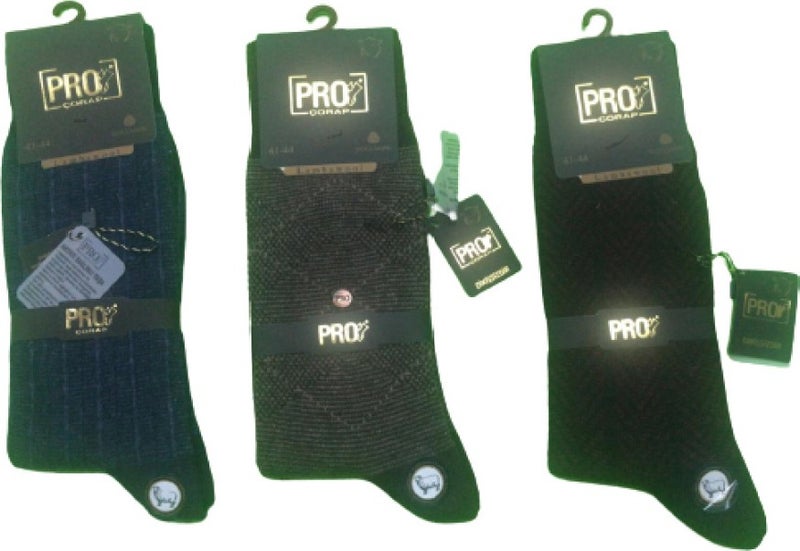 PRO 6 Pairs of Seamless Lambswool Socks 