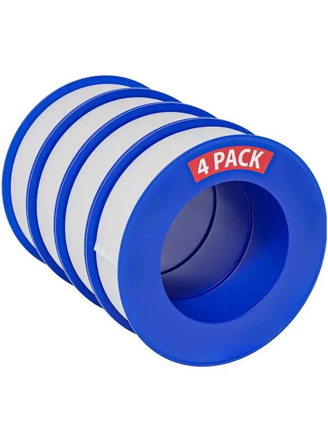 4 Pack Teflon Tape PTFE Pipe Sealant Tape For Plumbing Threads Leak Proof - Image 1