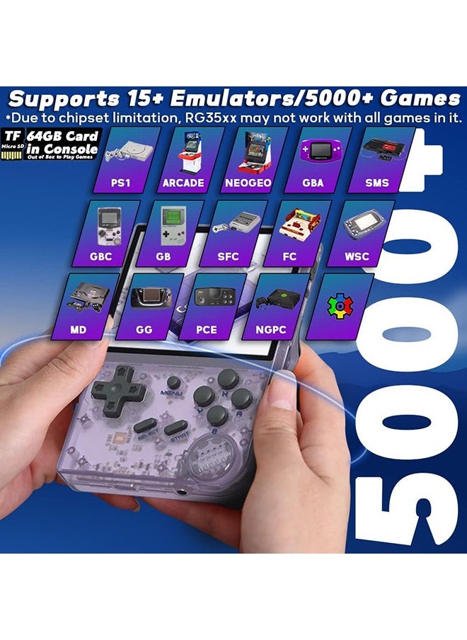 ANBERNIC  - RG35XX Handheld Game Console 3.5 inch IPS Retro Games Consoles Classic Emulator Hand-held Gaming Console Preinstalled Hand Held Video Games System 64GB - Image 1