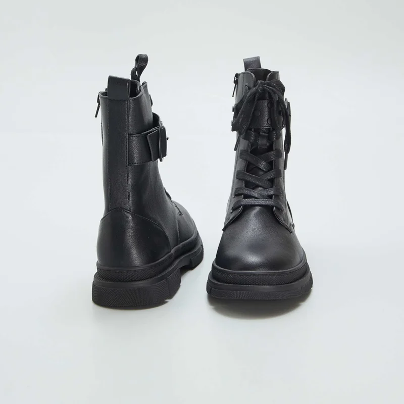 Kiabi Boots With Laces And Fastening Black