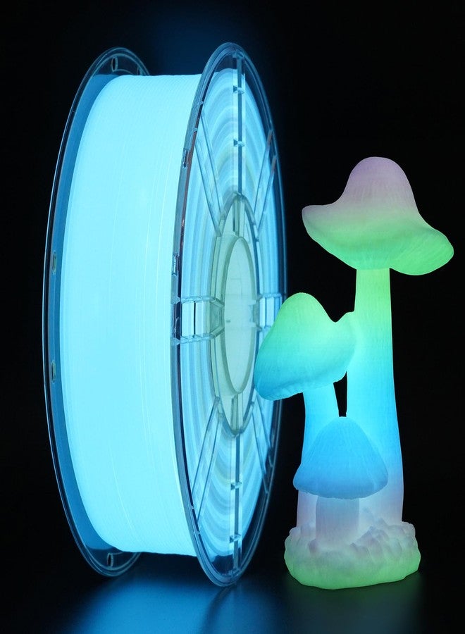 Kingroon Glow in The Dark Rainbow PLA Color Change Filament 3D Printer Filament 1.75 1KG Multicolored PLA Luminous,Dimensional Accuracy +/- 0.03mm - Image 1