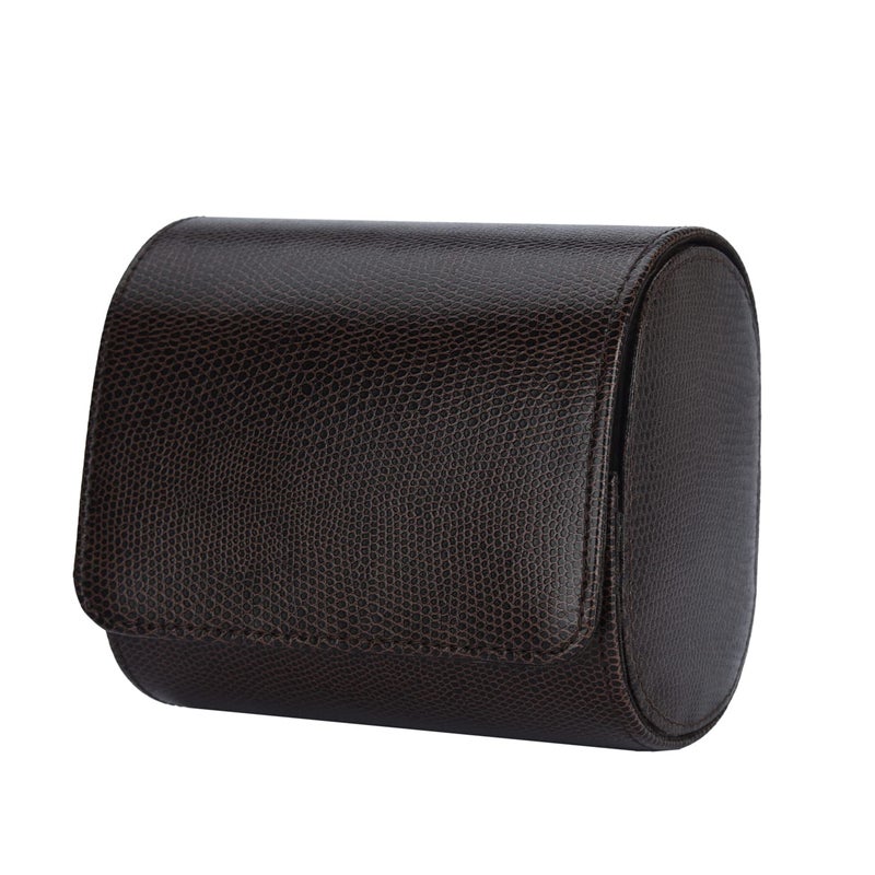 essart حافظة ساعات فاخرة – منظم ساعات للسفر – حافظة سفر لعدد 2 ساعة | صندوق هدايا محمول من جلد PU لجمع الساعات - Image 4