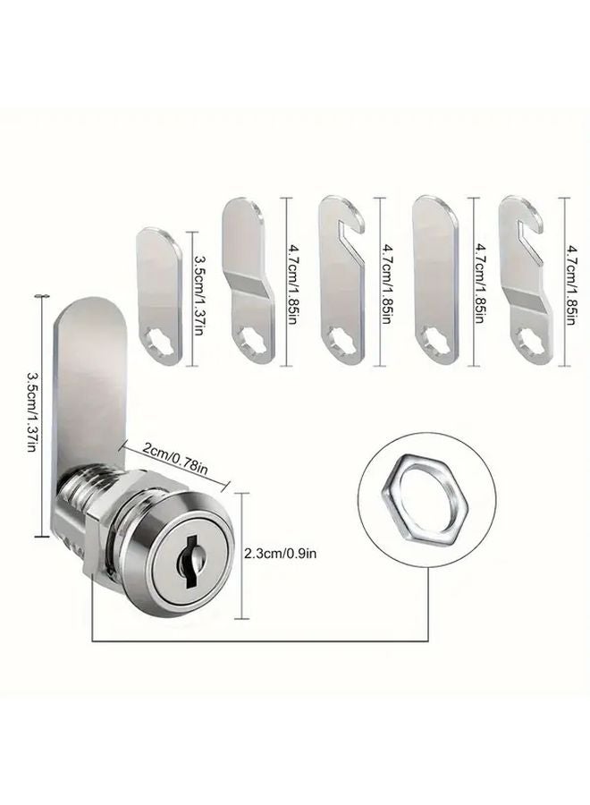 قفل كم من سبيكة الزنك، مجموعة واحدة، سهل التركيب، لخزانة Cabinet، صندوق البريد Mailbox، دروج Drawer، باب مركبة الترفيه RV Door - Image 3