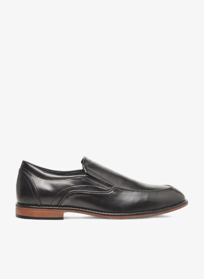 LBL by Shoexpress BLACK Solid Slip-On Loafers for Men | Best Price UAE