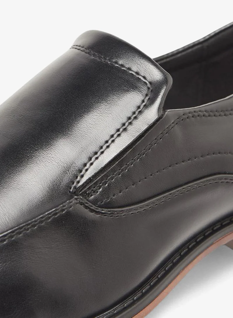 LBL by Shoexpress BLACK Solid Slip-On Loafers for Men | Best Price UAE