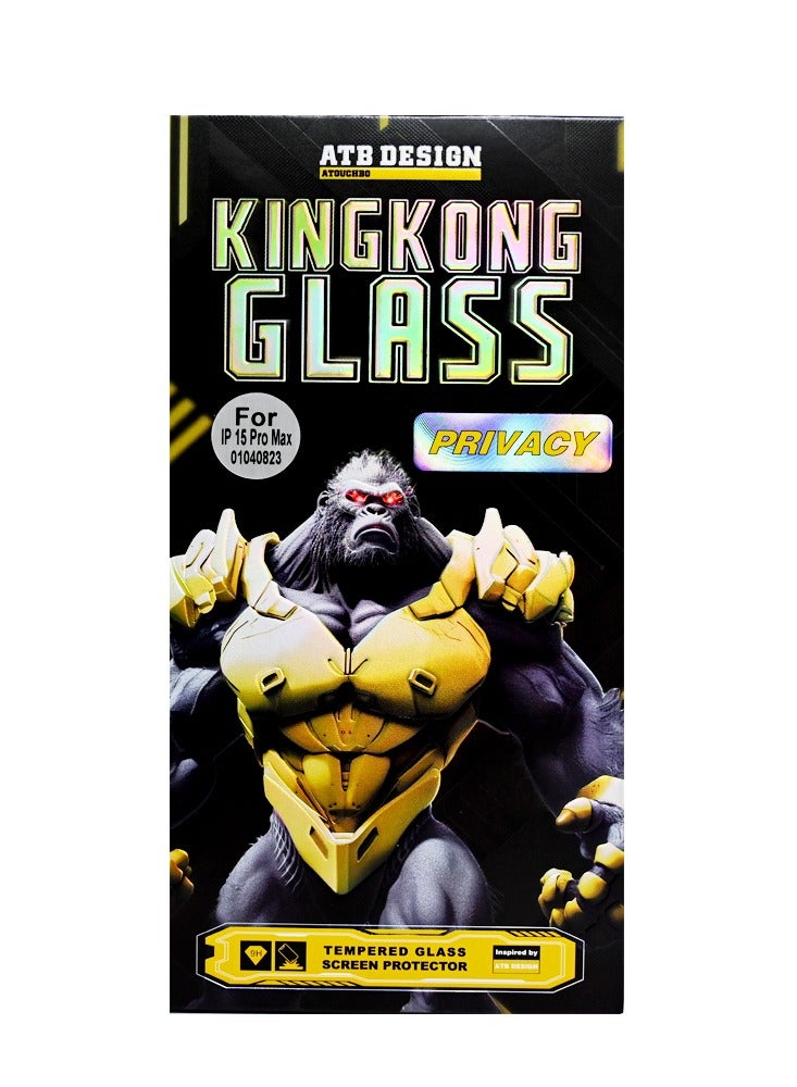 KINGKONG TEMPERED GLASS SCREEN PROTECTOR IPHONE 15 PRO MAX PRIVACY