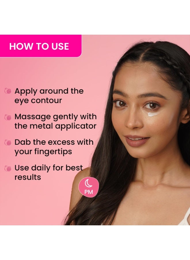 Dot & Key Pomegranate Retinol + Caffeine Eye Cream | Smoothens Fine Line & Wrinkles | Fades Dark Circles | Locks Moisturizer to Prevent Dryness | Improves Skin Elacticity & Firmness | 20ml - Image 2