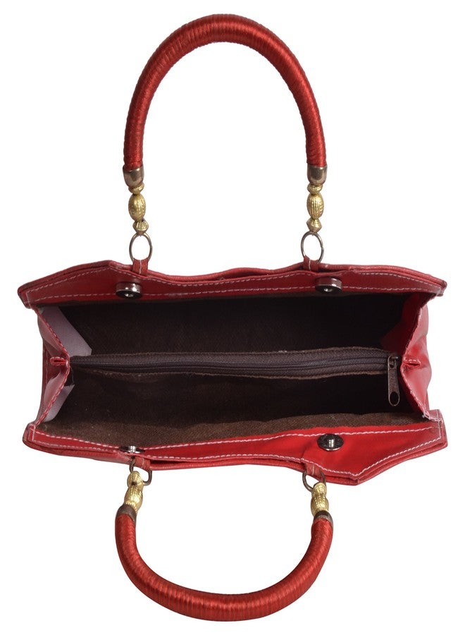Ledera Women's Handbag (Red, 306) - Image 5