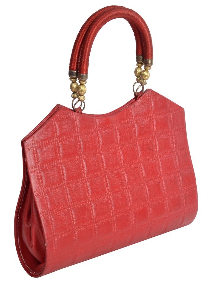 Ledera Women's Handbag (Red, 306) - Image 2