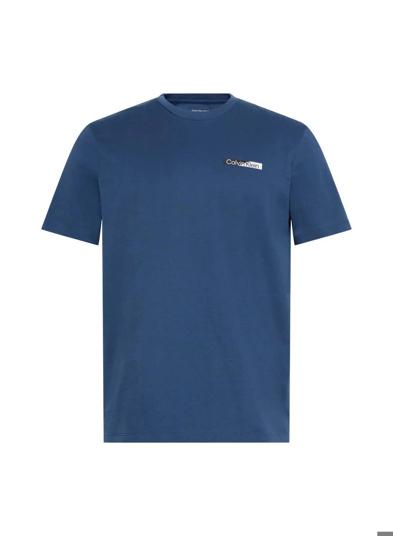 CALVIN KLEIN Dark Denim Graphic T-Shirt for Men | Best Price UAE