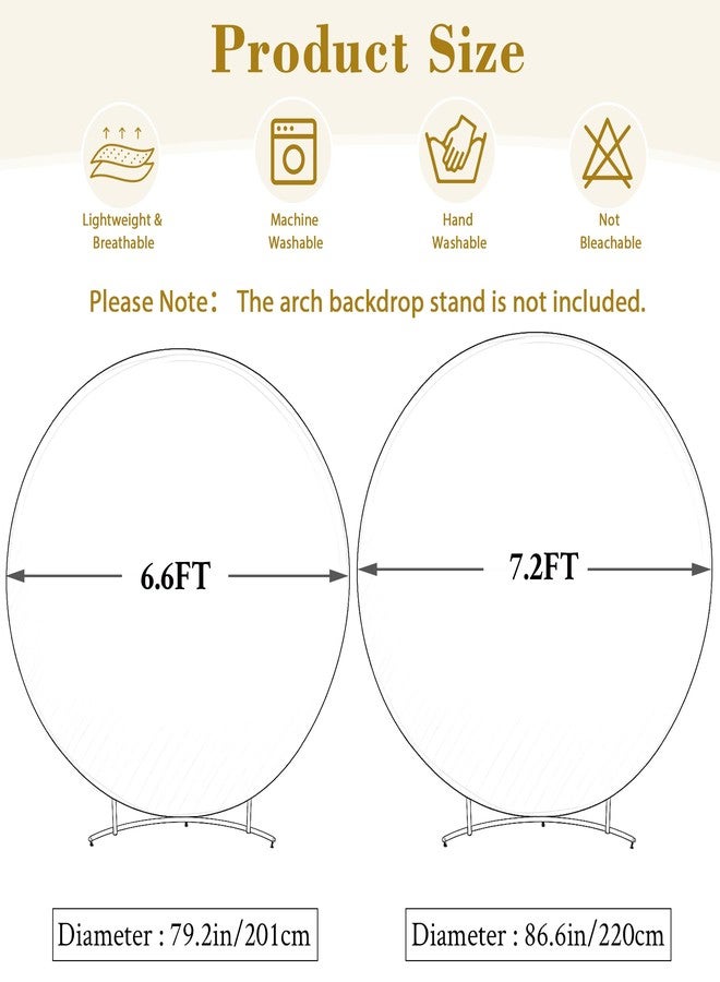 Suppromo 7.2 FT Black Round Backdrop Cover for Circle Balloon Arch Stand Stretchy Circle Arch Backdrop Cover for Wedding Arch Baby Shower Birthday Party Photo Shoot Photography Arch Background Decorations - Image 5