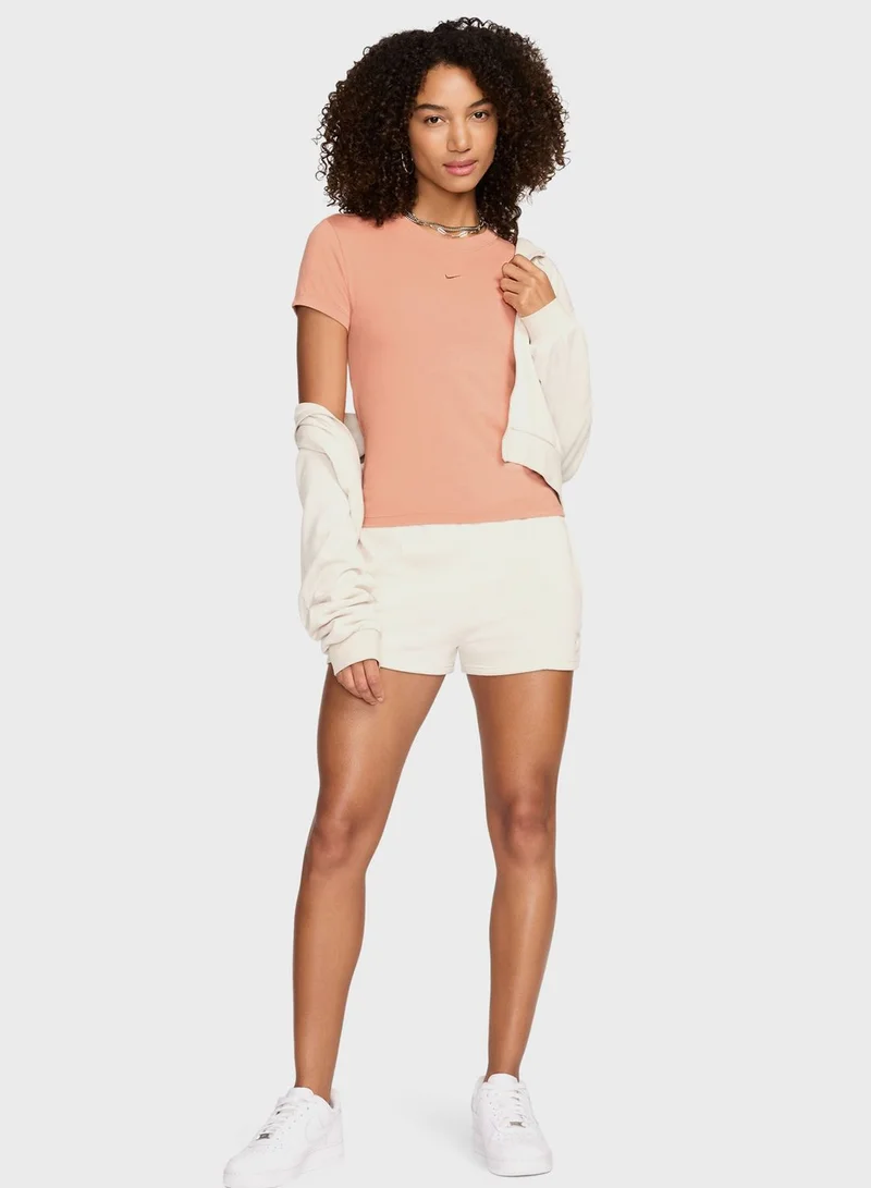 Nike Nsw Knit Mid Crop T-Shirt