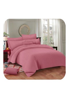 EXPRESS BEDSHEETS Hotel 100% cotton Cover Set 3 Pieces Cotton King Size – Luxurious Bedding Set, Modern and Attractive Bedding Set with 1xFlat Sheet, 2xPillow Cases  - Image 2