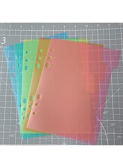 5Pcs A5 Size Dividers For 6 Ring Binder With Reinforced Edgepaper Index Divider Category Page Tab Indexing Cards Die And Stamp Storage Folder