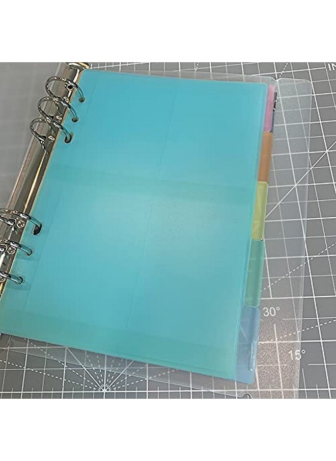 CYFUN DESIGN - 5Pcs A5 Size Dividers For 6 Ring Binder With Reinforced Edgepaper Index Divider Category Page Tab Indexing Cards Die And Stamp Storage Folder - Image 1