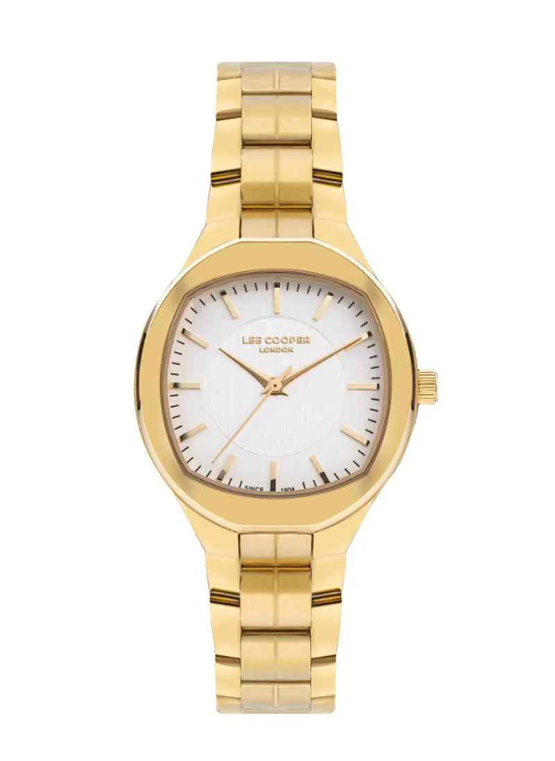 لي كوبر Lee Cooper LC07850.130 Women's Analog Display Watch & Metal Strap Gold