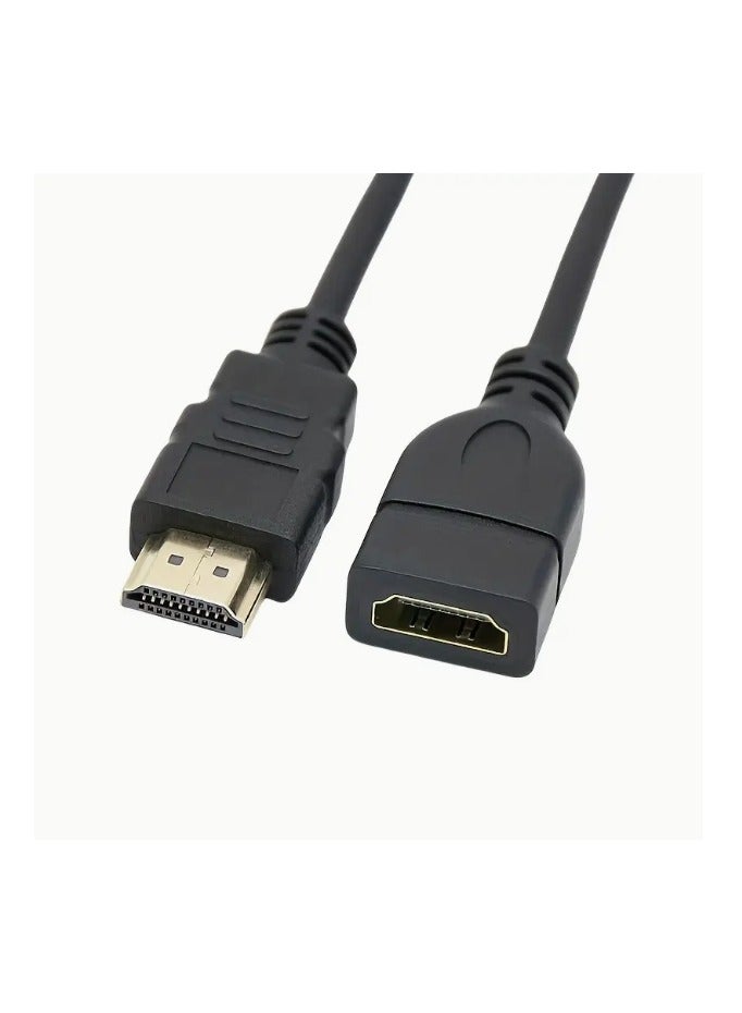 HDMI Male to Female Extension Cable 50CM, HDMI Extension Cable Suitable for Computers, Tvs, And Projectors - Image 1