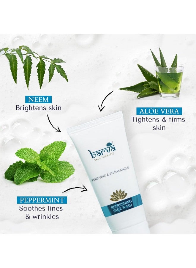 Barva Refreshing Face Wash with Neem, Aloe Vera & Peppermint, 50 ml - Image 4