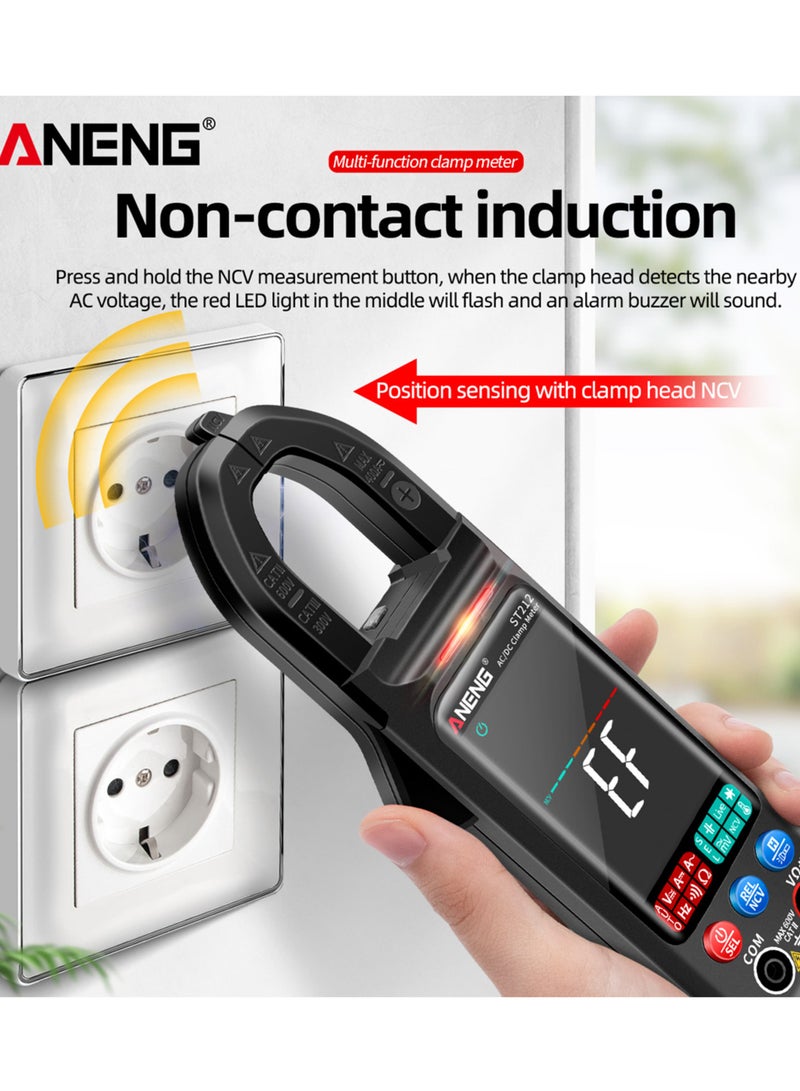 ANENG ST212 Clamp Meter Intelligent Digital Clamp Multimeter 6000 Counts Smart AC & DC Voltmeter 400A Ammeter VA Colored Display Auto Range Clamp Type Tester NCV Non-contact Voltage Measurer Resistanc - Image 4