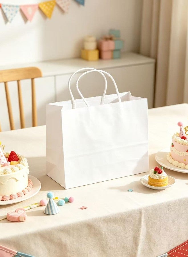 qiqee 13"x4.5"x10" Large Gift Bag with Handles 100PCS Gift Paper Bags White Bags Multiple Uses (Wide Large - Image 5