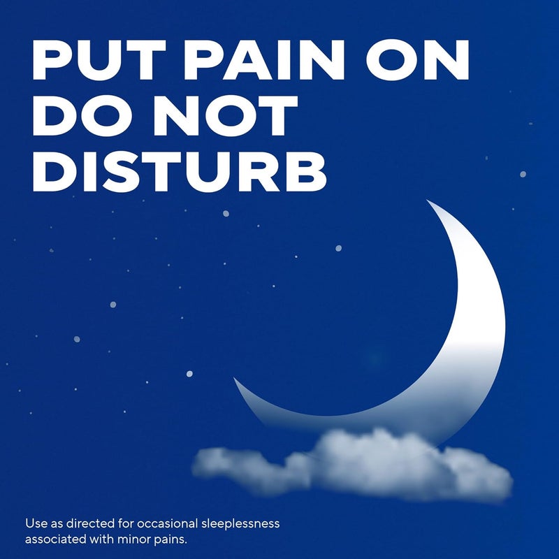 Aleve حبوب مساعدة النوم PM مع مسكن للألم نابروكسين صوديوم ديفينهيدرامين هيدروكلوريد لوقت النوم 120 حبة - Image 4